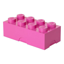 CAJA DE ALMUERZO - BRICK DE OCHO ENCAJES ROSA