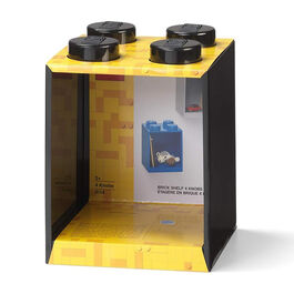 41141733 BRICK Estantería de 4 encajes NEGRO