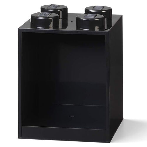 41141733 BRICK Estantería de 4 encajes NEGRO