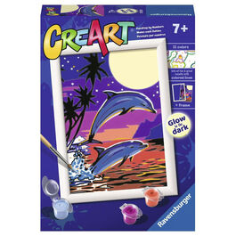 Ravensburger CreArt Kit Pintura Delfines por la Noche