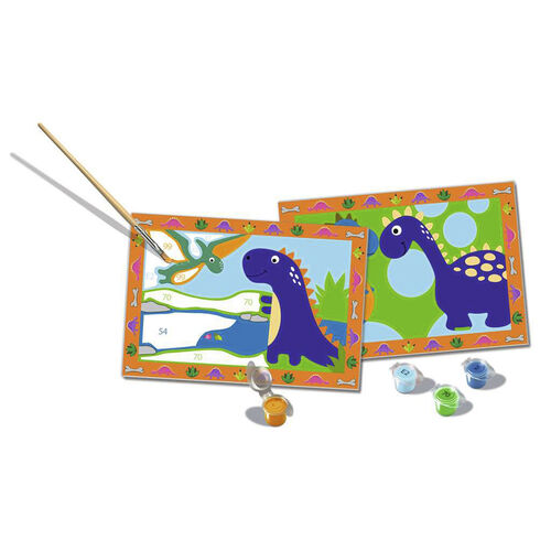 Ravensburger CreArt Kit Pintura JUNIOR 2 x Dinosaurios