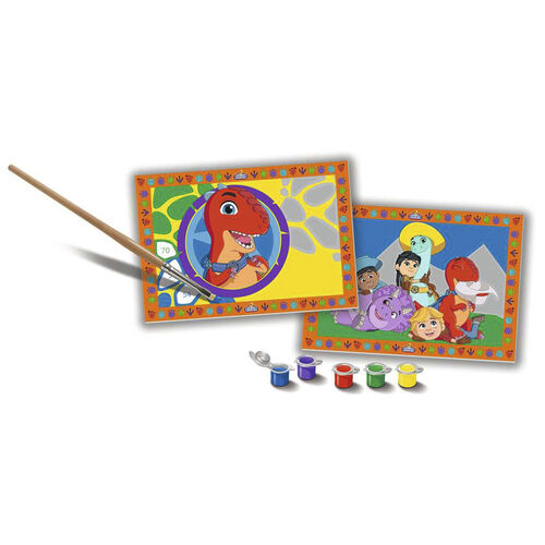 Ravensburger CreArt Kit Pintura JUNIOR 2 x Rancho de Dinosaurios