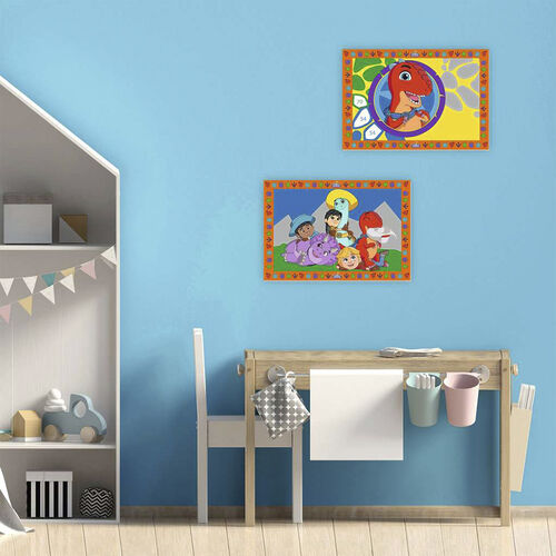 Ravensburger CreArt Kit Pintura JUNIOR 2 x Rancho de Dinosaurios