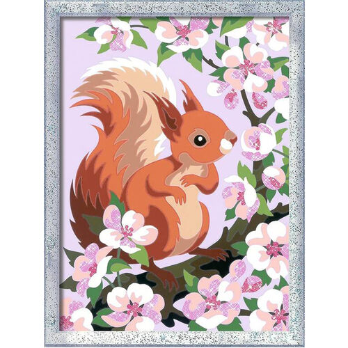 Ravensburger CreArt Kit Pintura Ardilla con Flores