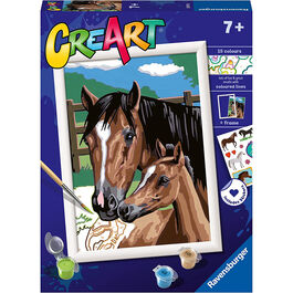 RAVENSBURGER CREART KIT PINTURA CABALLOS PASTANDO