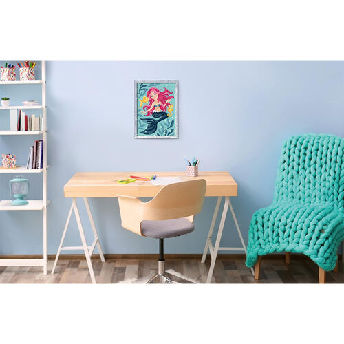 Ravensburger CreArt Kit Pintura Sirenita con purpurina