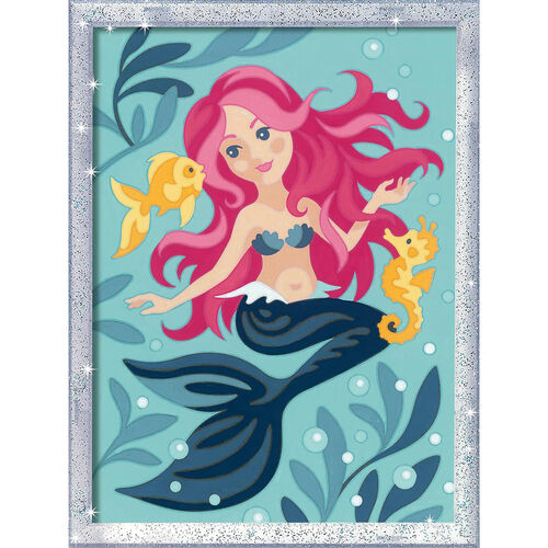 Ravensburger CreArt Kit Pintura Sirenita con purpurina