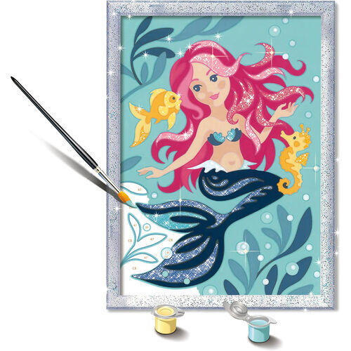 Ravensburger CreArt Kit Pintura Sirenita con purpurina