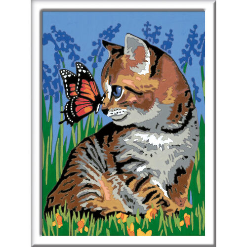 Ravensburger CreArt Kit Pintura Gatito y Mariposa
