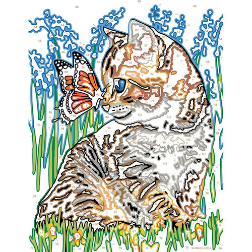 Ravensburger CreArt Kit Pintura Gatito y Mariposa