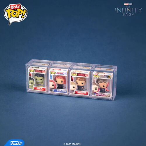 Funko Bitty Pop! La Saga del Infinito - Hulk, Viuda Negra, Ojo de Halcón y ¿?