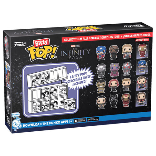 Funko Bitty Pop! La Saga del Infinito - Hulk, Viuda Negra, Ojo de Halcón y ¿?