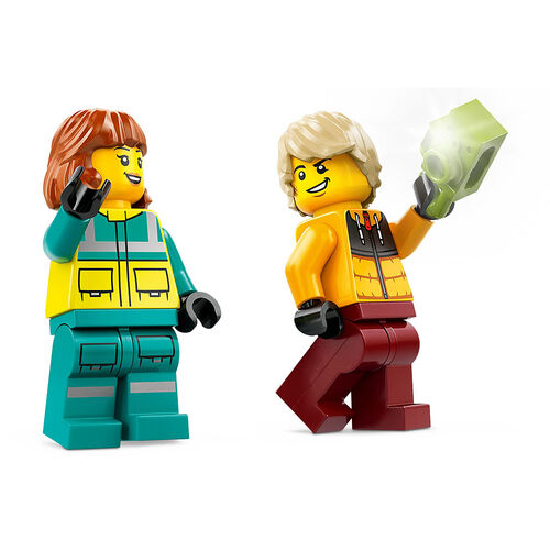 Lego City - Ambulancia de emergencias y Chico con Snowboard
