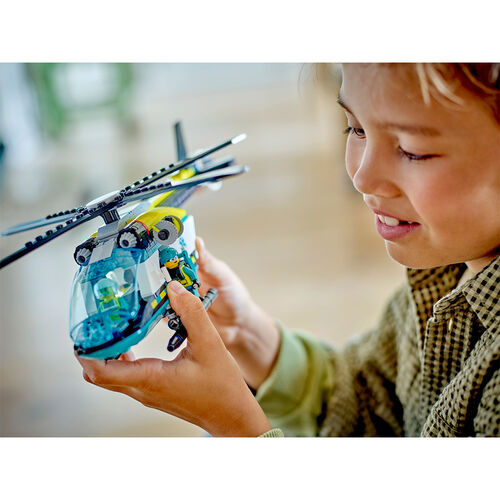 LEGO CITY - HELICÓPTERO DE RESCATE PARA EMERGENCIAS