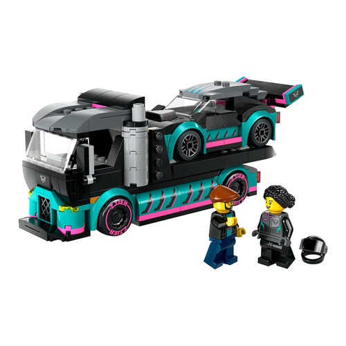 LEGO CITY - COCHE DE CARRERAS Y CAMIÓN DE TRANSPORTE