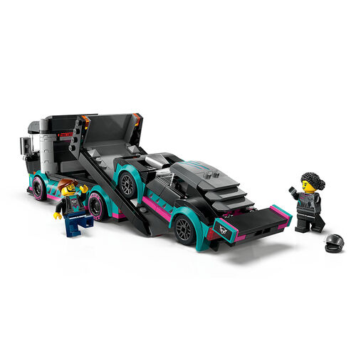 LEGO CITY - COCHE DE CARRERAS Y CAMIÓN DE TRANSPORTE
