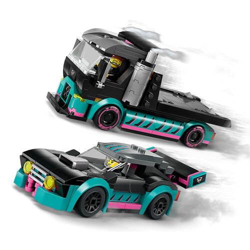 LEGO CITY - COCHE DE CARRERAS Y CAMIÓN DE TRANSPORTE