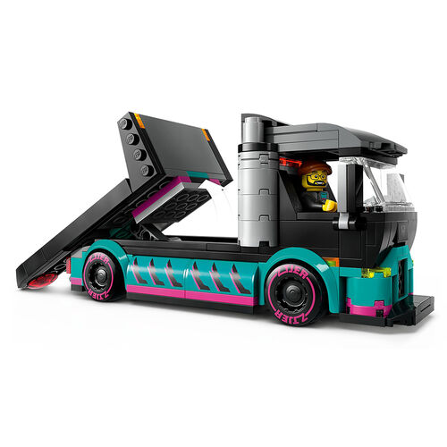 LEGO CITY - COCHE DE CARRERAS Y CAMIÓN DE TRANSPORTE