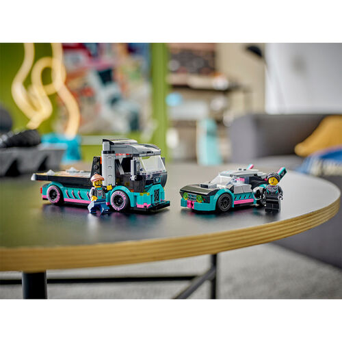 LEGO CITY - COCHE DE CARRERAS Y CAMIÓN DE TRANSPORTE