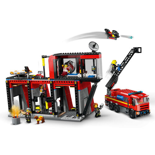 LEGO CITY - PARQUE DE BOMBEROS CON CAMIÓN DE BOMBEROS