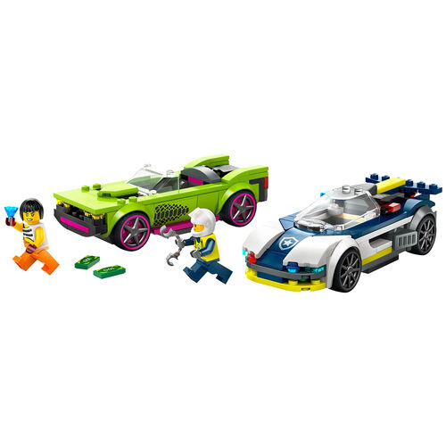 LEGO CITY - COCHE DE POLICÍA Y POTENTE DEPORTIVO
