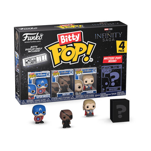 FUNKO BITTY POP! LA SAGA DEL INFINITO - CAPITÁN AMÉRICA, NICK FURIA, THOR ¿?