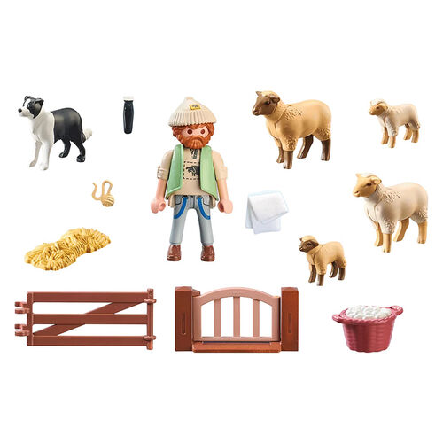 PLAYMOBIL - PASTOR CON REBAÑO DE OVEJAS