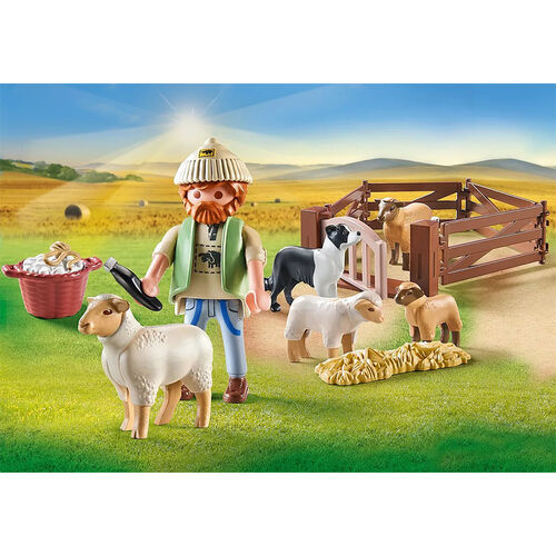 PLAYMOBIL - PASTOR CON REBAÑO DE OVEJAS