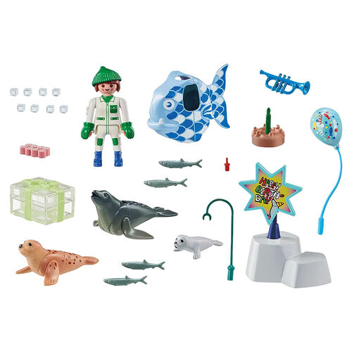 PLAYMOBIL MY LIFE - CUIDADOR CON ANIMALES