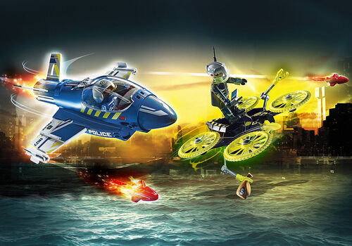 PLAYMOBIL - POLICÍA AVIÓN: PERSECUCIÓN DRON
