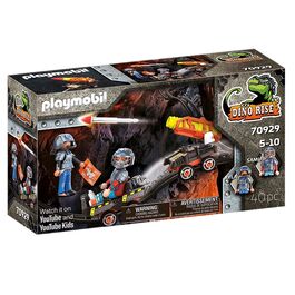 PLAYMOBIL - DINO RISE: DINO MINA VAGONETA CON MISIL