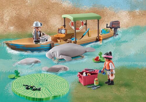 PLAYMOBIL - WILTOPIA: VIAJE EN BARCO HASTA LOS MANATÍES