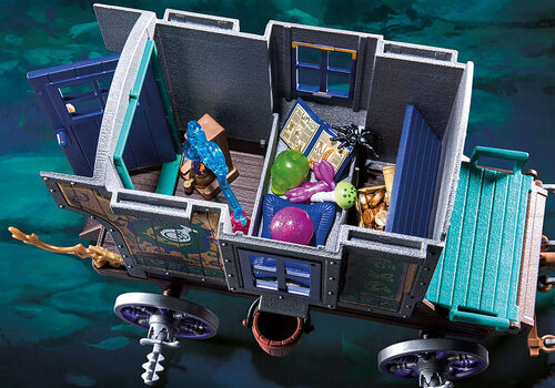 PLAYMOBIL - VIOLET VALE: CARRUAJE DE MERCADERES