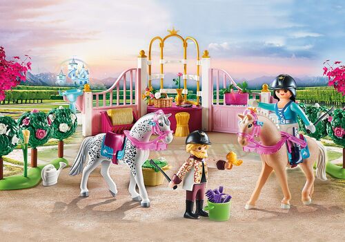 PLAYMOBIL - CLASES DE EQUITACIÓN EN EL ESTABLO