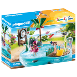 PLAYMOBIL - PISCINA DIVERTIDA CON ROCIADOR DE AGUA