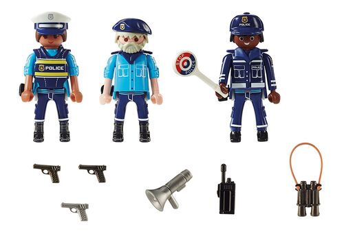 PLAYMOBIL - SET FIGURAS POLICÍA