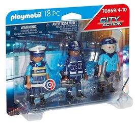 PLAYMOBIL - SET FIGURAS POLICÍA