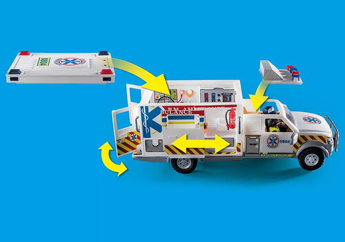 PLAYMOBIL - VEHÍCULO DE RESCATE: US AMBULANCIA