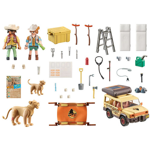 PLAYMOBIL WILTOPIA - VEHÍCULO TODOTERRENO CON LEONES