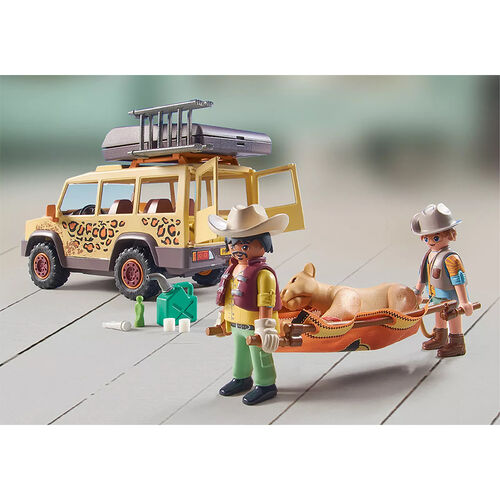 PLAYMOBIL WILTOPIA - VEHÍCULO TODOTERRENO CON LEONES