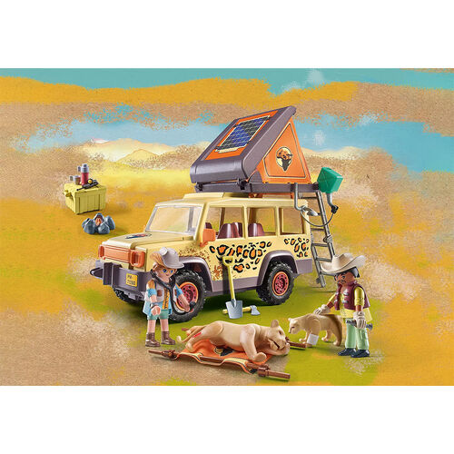 PLAYMOBIL WILTOPIA - VEHÍCULO TODOTERRENO CON LEONES