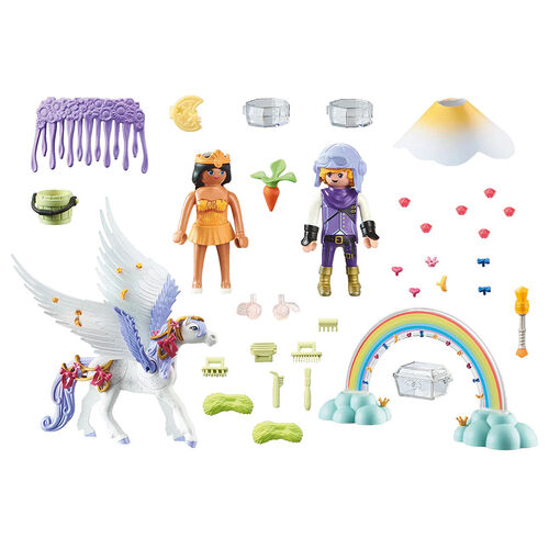 PLAYMOBIL PRINCESS MAGIC - PEGASO CON ARCOÍRIS EN LAS NUBES