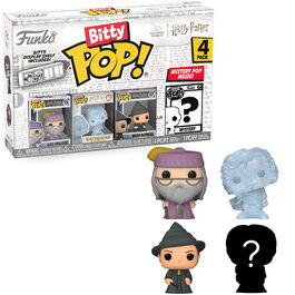 Funko Bitty Pop! Harry Potter - Albus Dumbledore, Nearly Headless Nick, Minerva McGonagall y ¿?