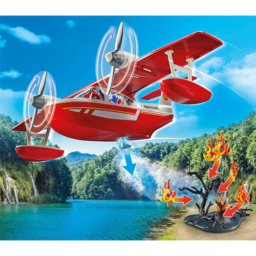 PLAYMOBIL - HIDROAVIÓN DE BOMBEROS