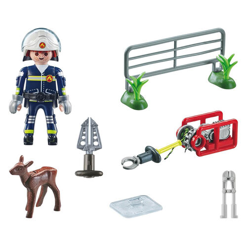 PLAYMOBIL - MISIÓN BOMBEROS: RESCATE DE ANIMAL