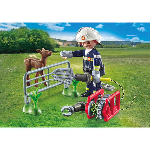 PLAYMOBIL - MISIÓN BOMBEROS: RESCATE DE ANIMAL