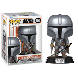 FUNKO POP! EL MANDALORIANO S9 - MANDALORIANO CON SABLE OSCURO