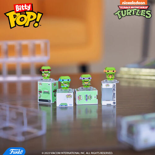 FUNKO BITTY POP! LAS TORTUGAS NINJA - DONATELLO, SHREDDER, BAXTER STOCKMAN & ¿?