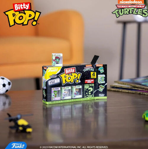 FUNKO POP! LAS TORTUGAS NINJA - RAPHAEL, SPLINTER, ROCKSTEADY Y ¿?