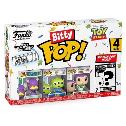 FUNKO BITTY POP! TOY STORY - ZURG, ALIEN, BUZZ LIGHTYEAR Y ¿?